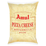 Amul Diced Mozzarella Cheese Pouch 1Kg