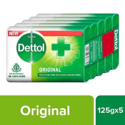 Dettol Original Bathing Soap Pack Of 5 125g Frivery In