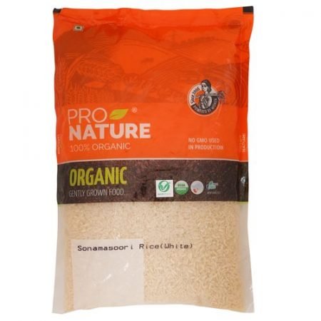 Pro Nature Organic Sonamasoori White Rice 1Kg