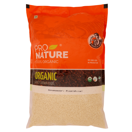 Pro Nature Organic Sonamasoori White Rice 5Kg