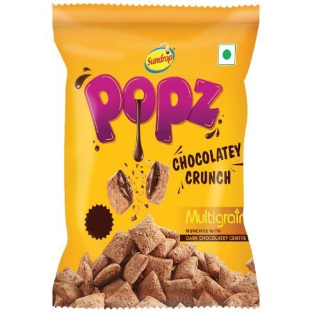 Sundrop Chocolatey Crunch Popz 25g (Pack Of 12)