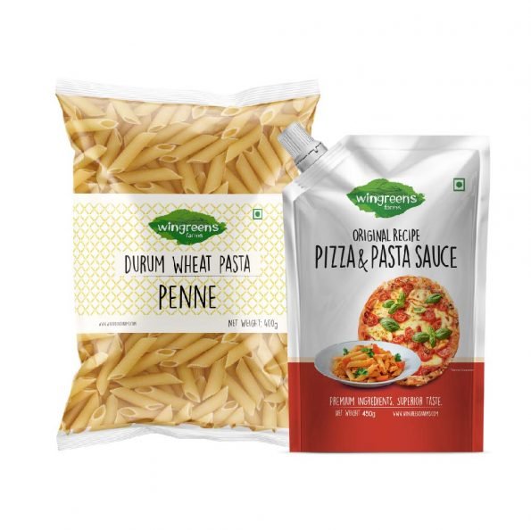 Wingreens-Farms-Durum-Wheat-Pasta-Penne-With-Pizza-Pasta-Sauce-Combo-450g.jpg