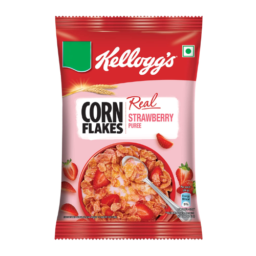 Kellogg's Corn Flakes Real Strawberry Puree 26g (Pack of 16)