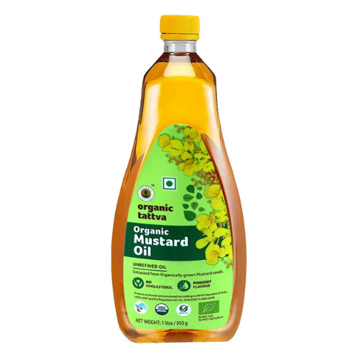 Organic Tattva Cold Pressed Mustard Oil 1L
